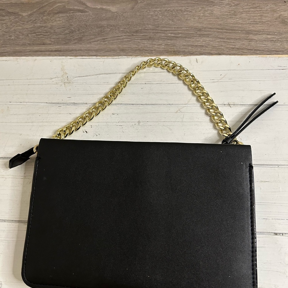 Victoria's Secret Black and Gold Studded Clutch - Picture 2 of 4